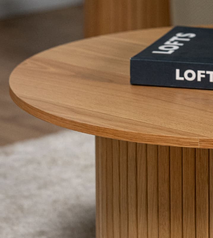 שולחן 90 אלון טבעי NOLA – תמונה 4