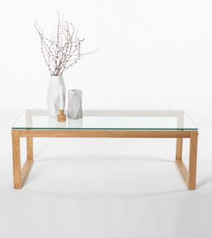 שולחן מלבני מזכוכית ALFA