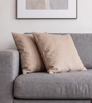 כרית מרובעת בז' LINEN